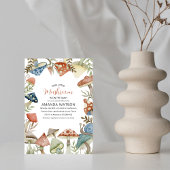 Onze kleine paddenstoel is onderweg! Baby shower I Kaart