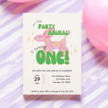 Onze kleine party ballon dier 1e verjaardag