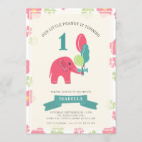 Onze kleine pinda olifant | Meisje 1e verjaardag