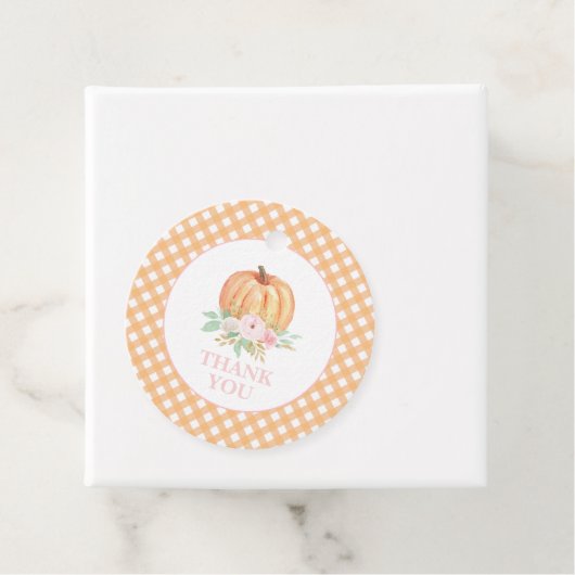 Onze kleine pomkin eerste verjaardag Dank je Bedankjes Labels (In situ)