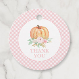 Onze kleine pomkin eerste verjaardag Dank je Bedankjes Labels