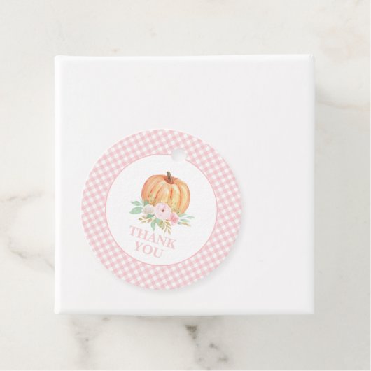 Onze kleine pomkin eerste verjaardag Dank je Bedankjes Labels (In situ)