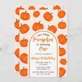Onze kleine pompoen 1e Oranje Verjaardag Kaart (Voorkant / Achterkant)