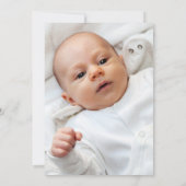 Onze kleine pompoen 1e verjaardag Baby Girl Party Kaart (Achterkant)