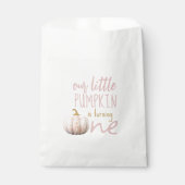 Onze kleine pompoen 1e verjaardag bedankzakje (Voorkant)