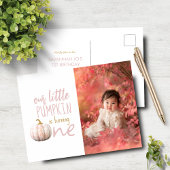 Onze Kleine Pompoen 1e Verjaardag Briefkaart