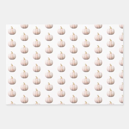 Onze kleine pompoen 1e verjaardag inpakpapier vel (Voorkant 2)