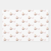 Onze kleine pompoen 1e verjaardag inpakpapier vel (Voorkant)