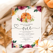 Onze kleine pompoen 1e verjaardag kaart