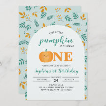 Onze kleine pompoen 1e verjaardag