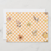 Onze kleine pompoen 1e verjaardag Oranje Herfst Kaart (Achterkant)