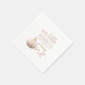 Onze kleine pompoen 1e verjaardag Papier servet (Hoek)