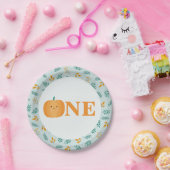 Onze kleine pompoen 1e verjaardag papieren bordje (Feest)