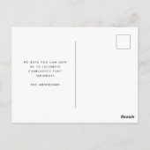 Onze kleine pompoen 1e verjaardag Uitnodiging (Achterkant)