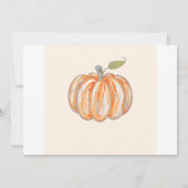 Onze kleine pompoen 2e verjaardag foto kaart (Achterkant)