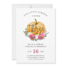 Onze kleine pompoen 3de verjaardag