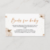 Onze kleine pompoen Baby shower boek aanvraag Informatiekaartje (Voorkant)