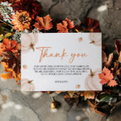 Onze kleine pompoen Baby shower dank u kaart