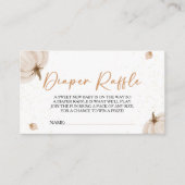 Onze kleine pompoen Baby shower luier Raffle Informatiekaartje (Voorkant)