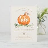 Onze kleine pompoen Birthday Kaart (Staand voorkant)