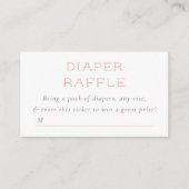 Onze Kleine Pompoen Bloemen Luier Raffle Informatiekaartje (Voorkant)