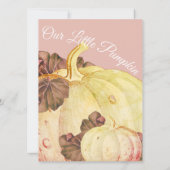 Onze kleine pompoen BOHO Mauve Baby Girl Shower (Achterkant)