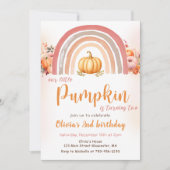 Onze kleine pompoen Boho regenboog Herfst 2e Verja Kaart (Voorkant)