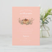 Onze kleine pompoen draaien een herfst op zondag kaart (Staand voorkant)