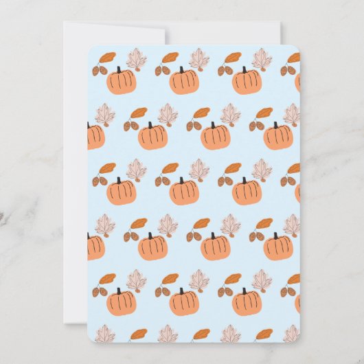 Onze kleine pompoen draaien een inventievaller. kaart (Achterkant)