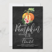 Onze kleine pompoen draaien één uitnodiging om (Voorkant)