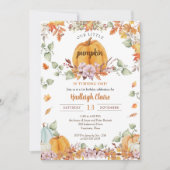 Onze kleine pompoen eerste verjaardag kaart (Voorkant)