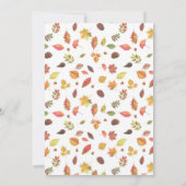 Onze kleine pompoen eerste verjaardag kaart (Achterkant)