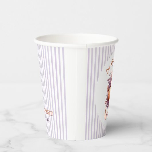 Onze kleine pompoen eerste verjaardag papieren bekers (Rechts)