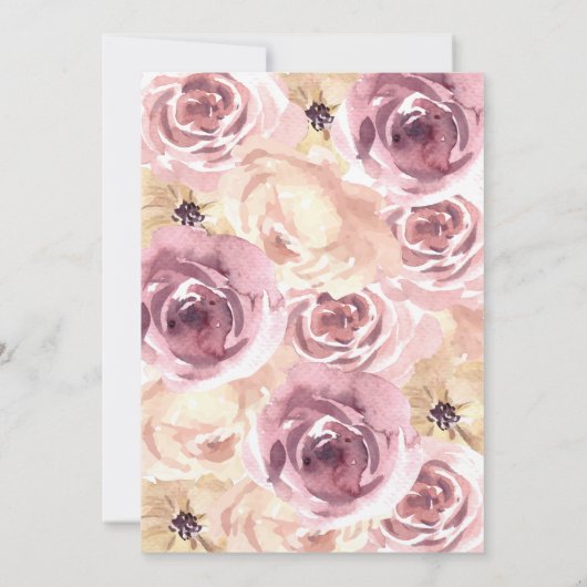 Onze kleine pompoen eerste verjaardag roze kaart (Achterkant)