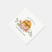 Onze kleine pompoen eerste verjaardag servet (Hoek)