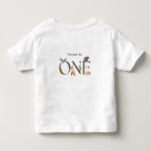 Onze kleine pompoen eerste verjaardag T-shirt (Achterkant)