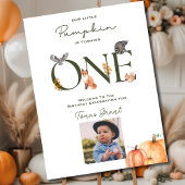 Onze kleine pompoen eerste verjaardag welkom Poste Poster