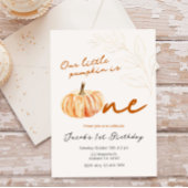 Onze kleine pompoen eerste verjaardagsfeestje Uitn Kaart