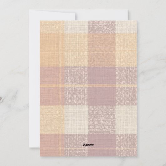 Onze kleine pompoen foto feestdagenkaart (Achterkant)