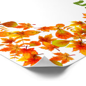 Onze kleine pompoen foto verjaardag welkom poster (Hoek)