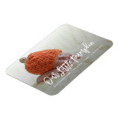 Onze kleine pompoen geboorte aankondiging magneet (Linkerzijde)