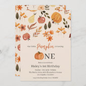 Onze kleine pompoen Herfst Baby 1e verjaardag Kaart (Voorkant / Achterkant)