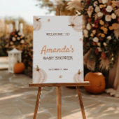 Onze kleine pompoen Herfst Baby shower welkomstbor Poster