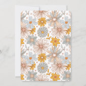 Onze kleine pompoen Herfst Bloemen 1e Verjaardag Kaart (Achterkant)