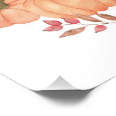 Onze kleine pompoen Herfst Eerste Verjaardag Foto Afdruk (Hoek)