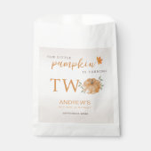 Onze Kleine Pompoen Herfst Herfst 2e Verjaardag Bedankzakje (Voorkant)