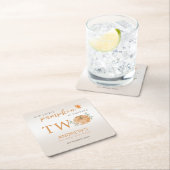 Onze Kleine Pompoen Herfst Herfst 2e Verjaardag Kartonnen Onderzetters (Insitu)