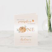 Onze kleine pompoen Herfst Herfst eerste 1e verjaa (Voorkant)