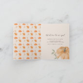 Onze kleine pompoen Herfst Herfst eerste 1e verjaa (Binnen)