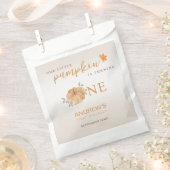 Onze kleine pompoen Herfst Herfst eerste 1e verjaa Bedankzakje (Geknipt)